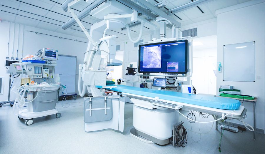 Salle d'imagerie cardio-vasculaire interventionnelle